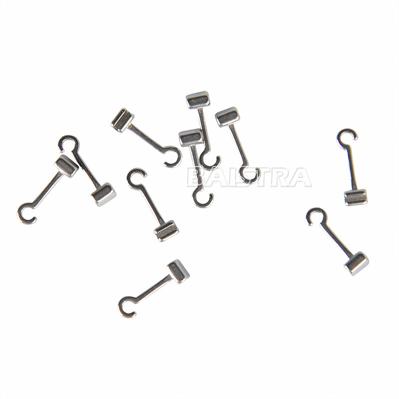 10 Types Dental Orthodontic Crimpable Hook Stops/Short/Long/Left/Right 10pcs/pk