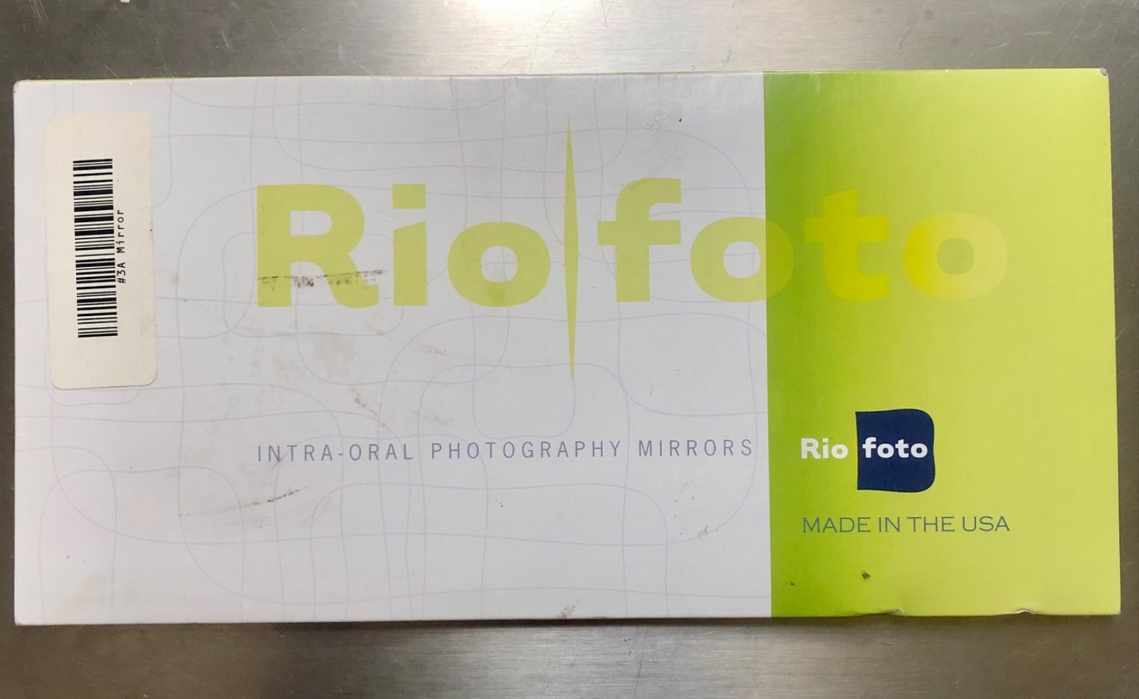 Rio Foto #3A Adult Occlusal Intra-Oral Photography Mirror – Rhodium Coated – NEW
