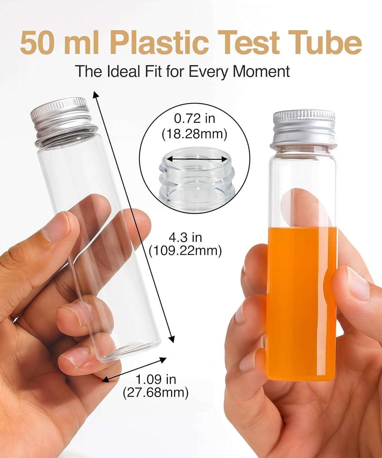 50 ml Plastic Tubes with Caps – 30 PCS for Organizing Liquids & Crafts