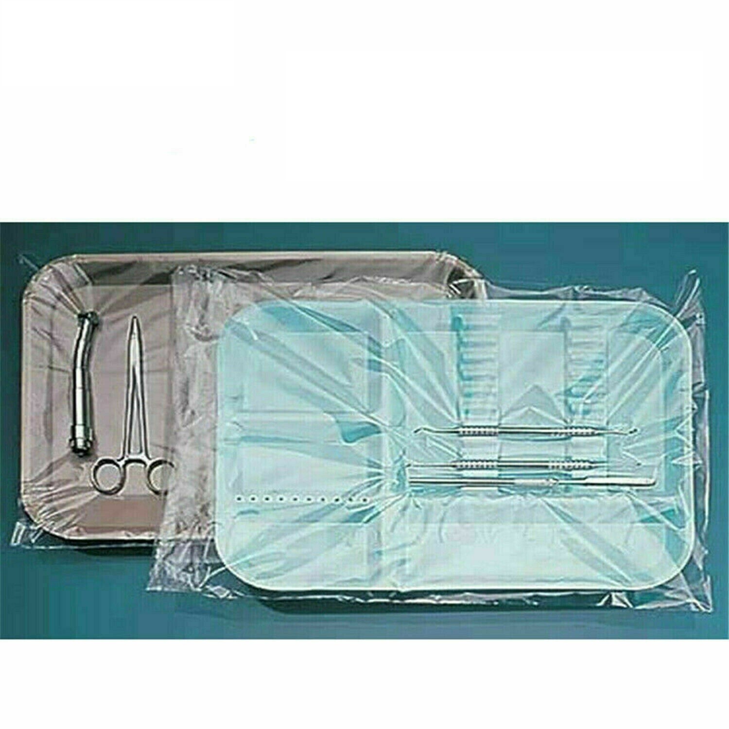 3Boxes Dental Size B Tray Covers Sleeve Small Disposable Clear Plastic 10.5″x14″