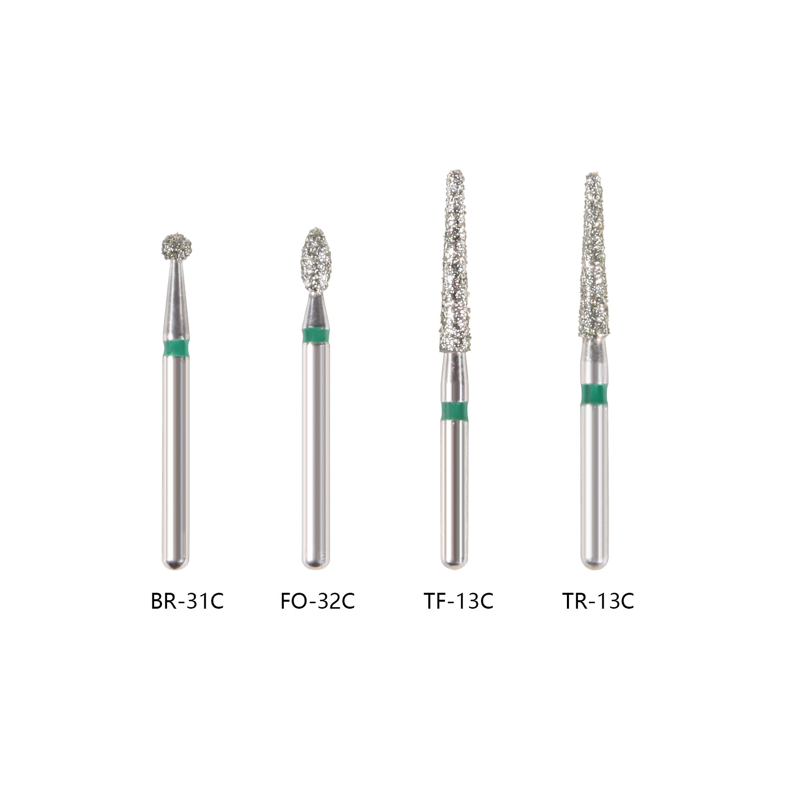 97Types Dental Diamond Burs FG 1.6mm for High Speed Handpiece 5pcs/pack DL