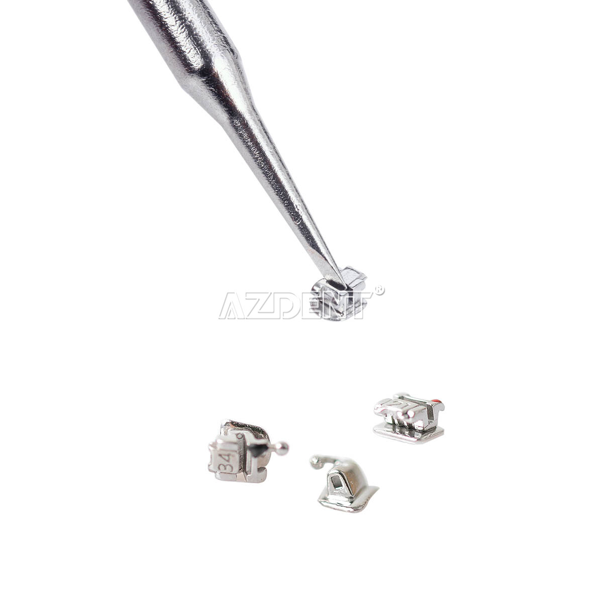 AZDENT Dental Orthodontic Self-Ligating Brackets Braces Roth MBT 022 Hooks 345