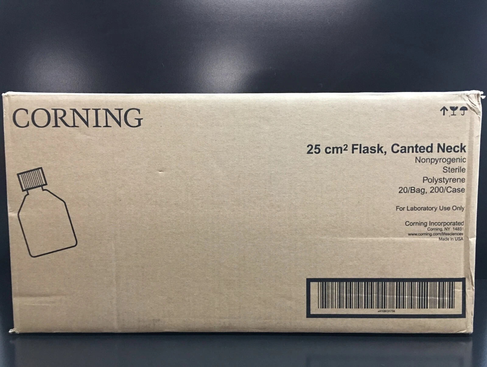 Corning REF 430639 Rectangular Canted Neck 25cm² Cell Culture Flask Vent Cap