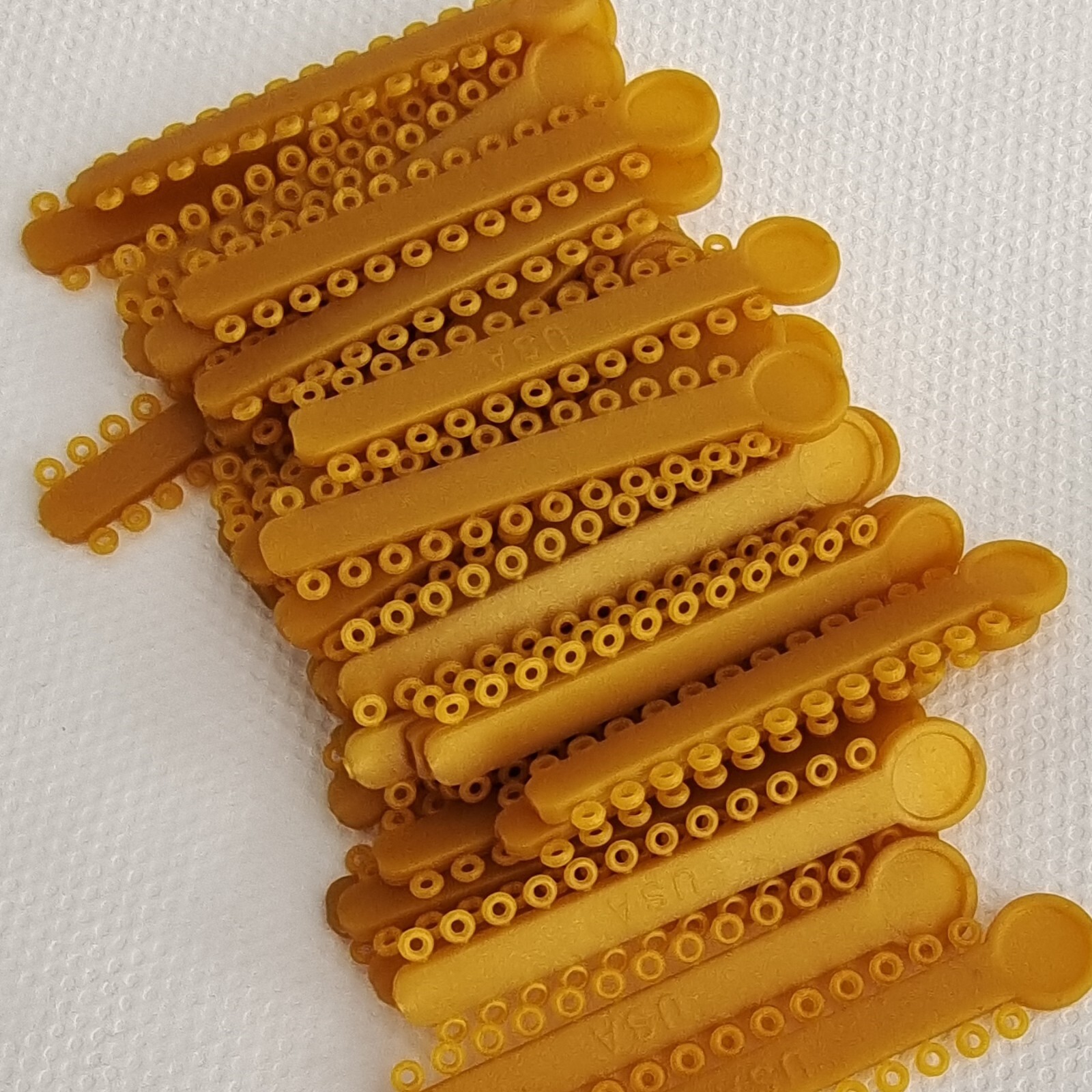 Dental Ligature Ties Orthodontics Elastic Golden Color Rubber Bands 1008Pcs/Pack