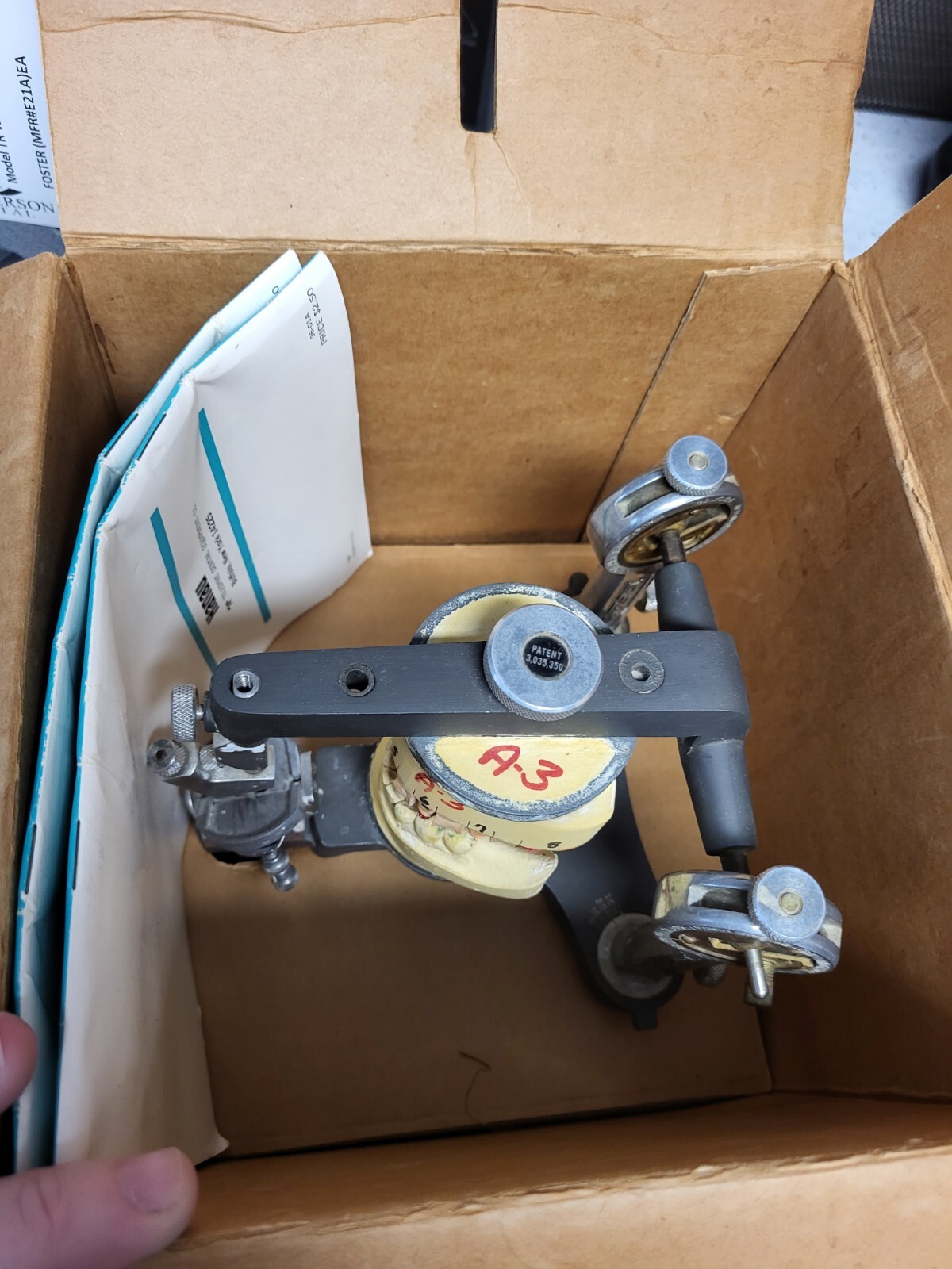 Antique HANAU DENTAL ARTICULATOR MODEL 145~ USED BUT GOOD CONDITION as shown