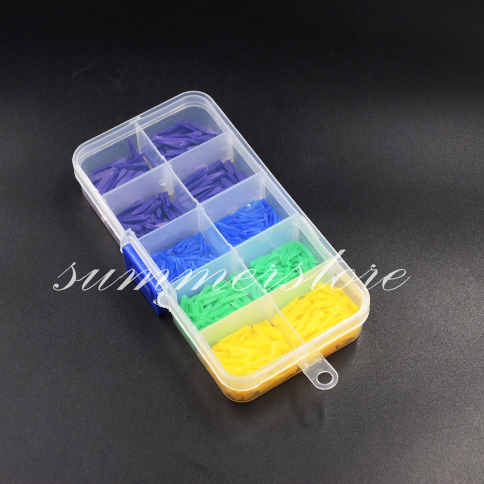 4 Sizes Mixed 800 Pcs Dental Disposable Clearance Plastic Diastema Fixing Wedges