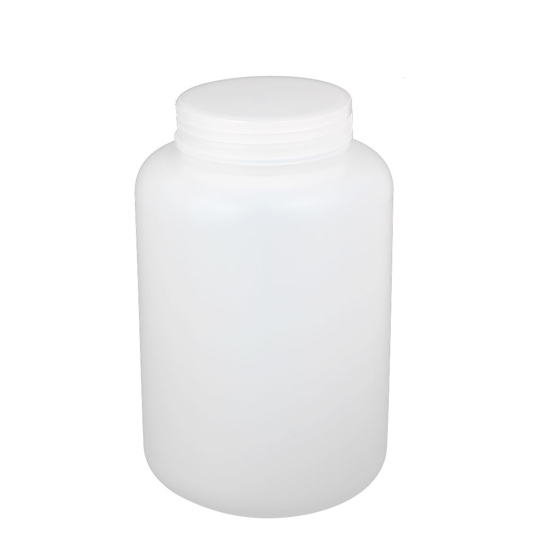 2L Plastic Wide Mouth Laboratory Reagent Bottle Sample Sealing Bait White