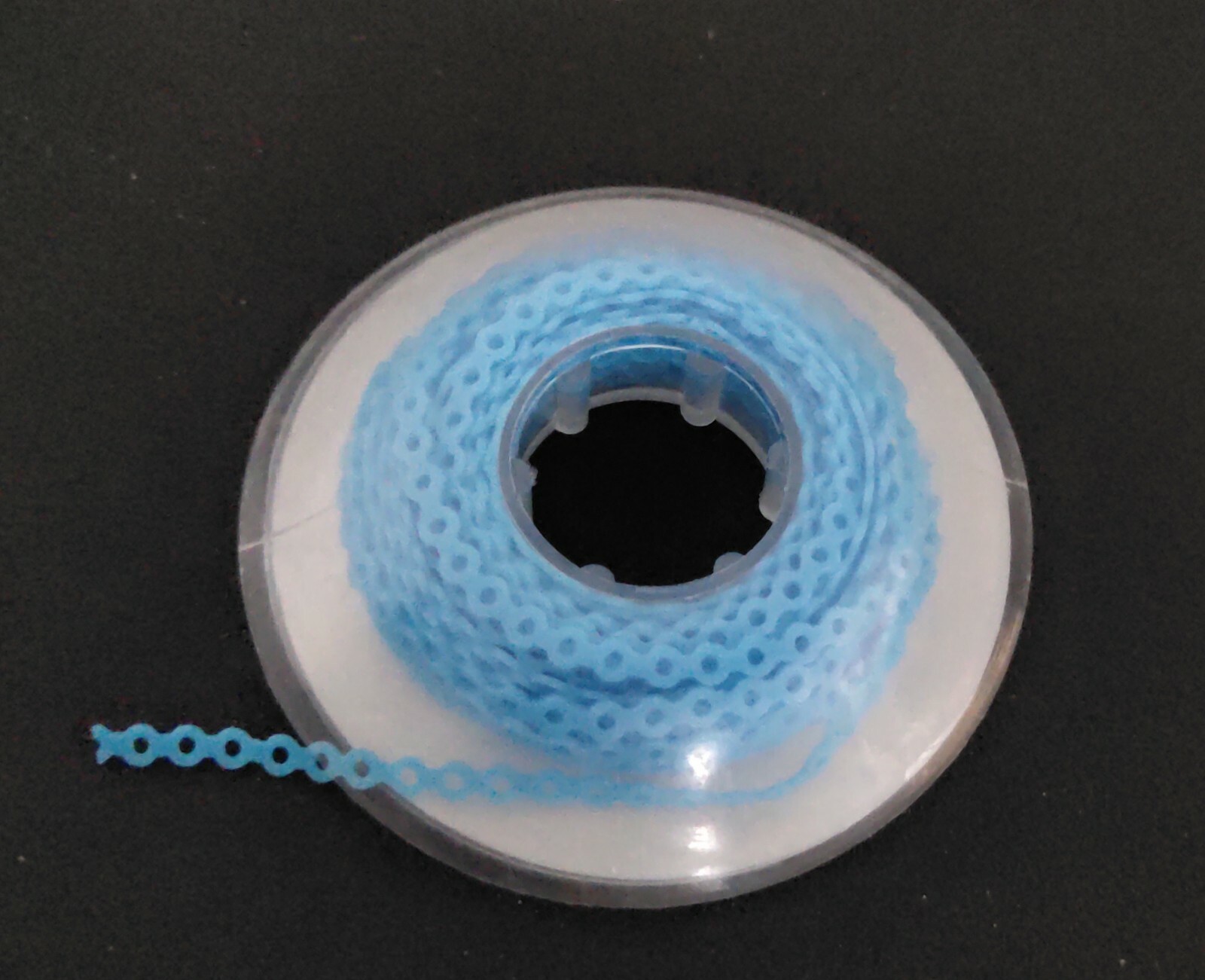 1 Pack Ligature Ties 1008Pcs &1 Pc Elastic Power Chain 15 Feet Short Light Blue