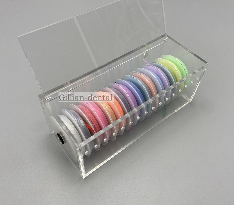 Dental Orthdontic Power Chain Storage Box Elastic Chains Dispenser Case Holder