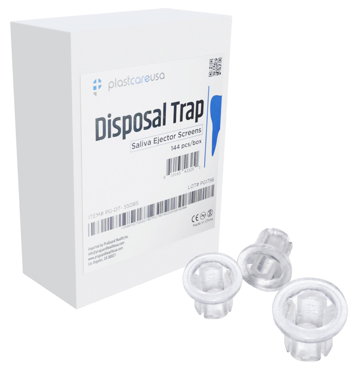 5508-S Disposable Saliva Ejector Traps (Box of 144) Dental Suction Screens