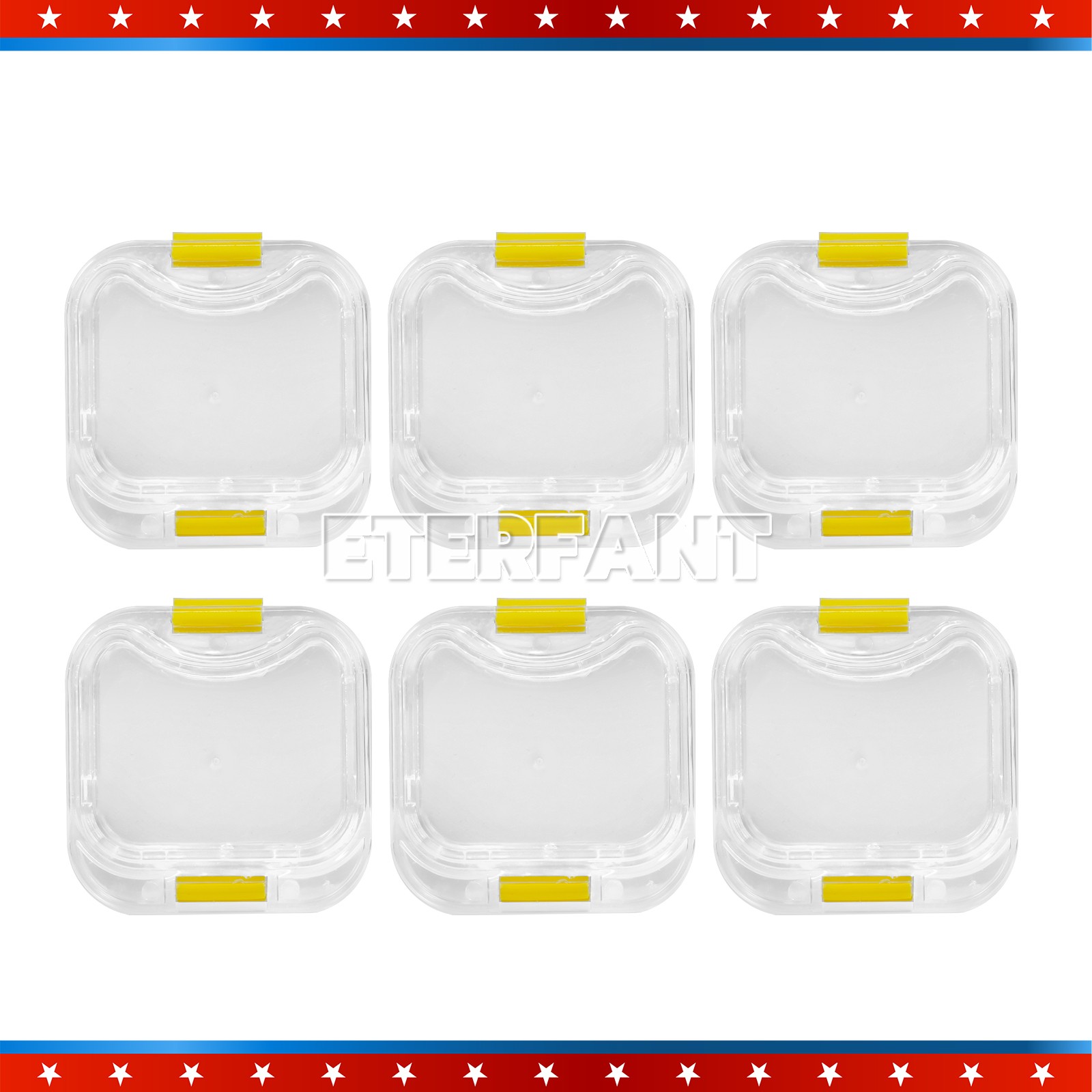 ETERFANT 100pcs Dental Crown and Bridge Pillow Box with Storage Display Box