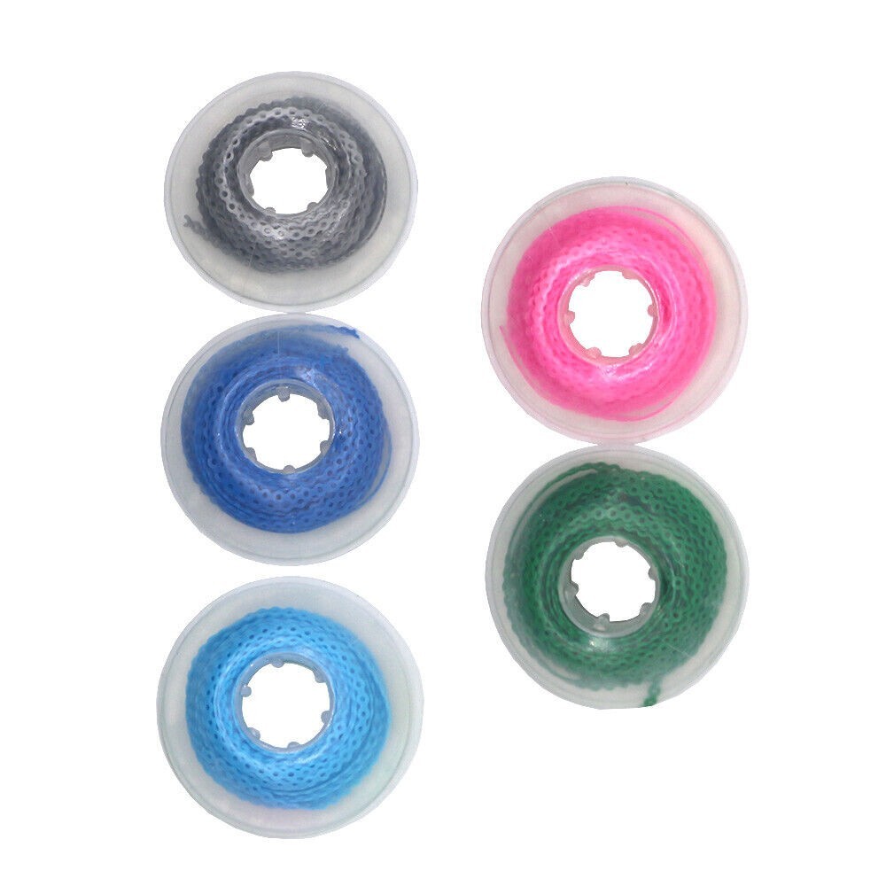 Dental Orthodontic Elastic Ultra Power Chain Short Type 10 colors 10 Rolls/Set