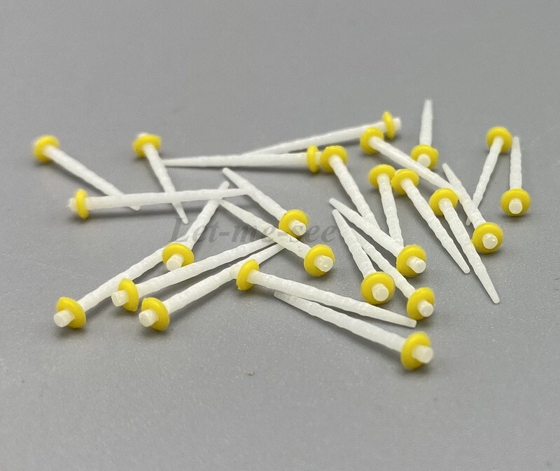 2000Pcs Dental Quartz Glass Fiber Post Teeth Restorative Screw Straight 4 Sizes
