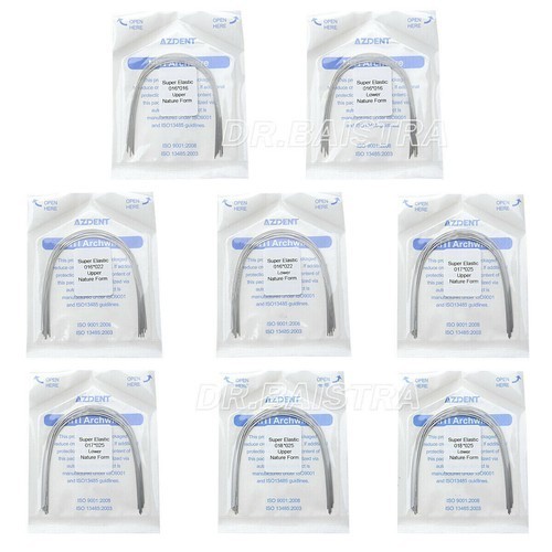 AZDENT Dental Orthodontic Arch Wire Super Elastic NiTi Ovoid Round Rectangular