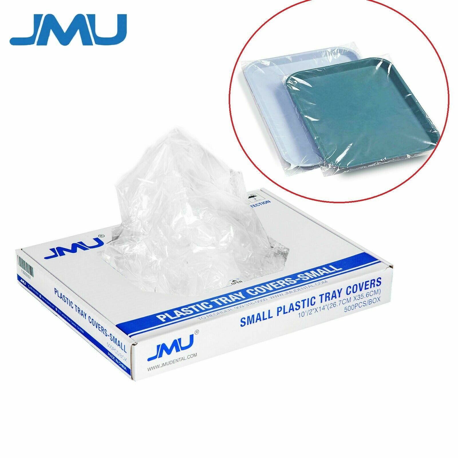 JMU up to 3000pcs Dental Disposable Plastic Tray Cover Sleeves Size B Tray