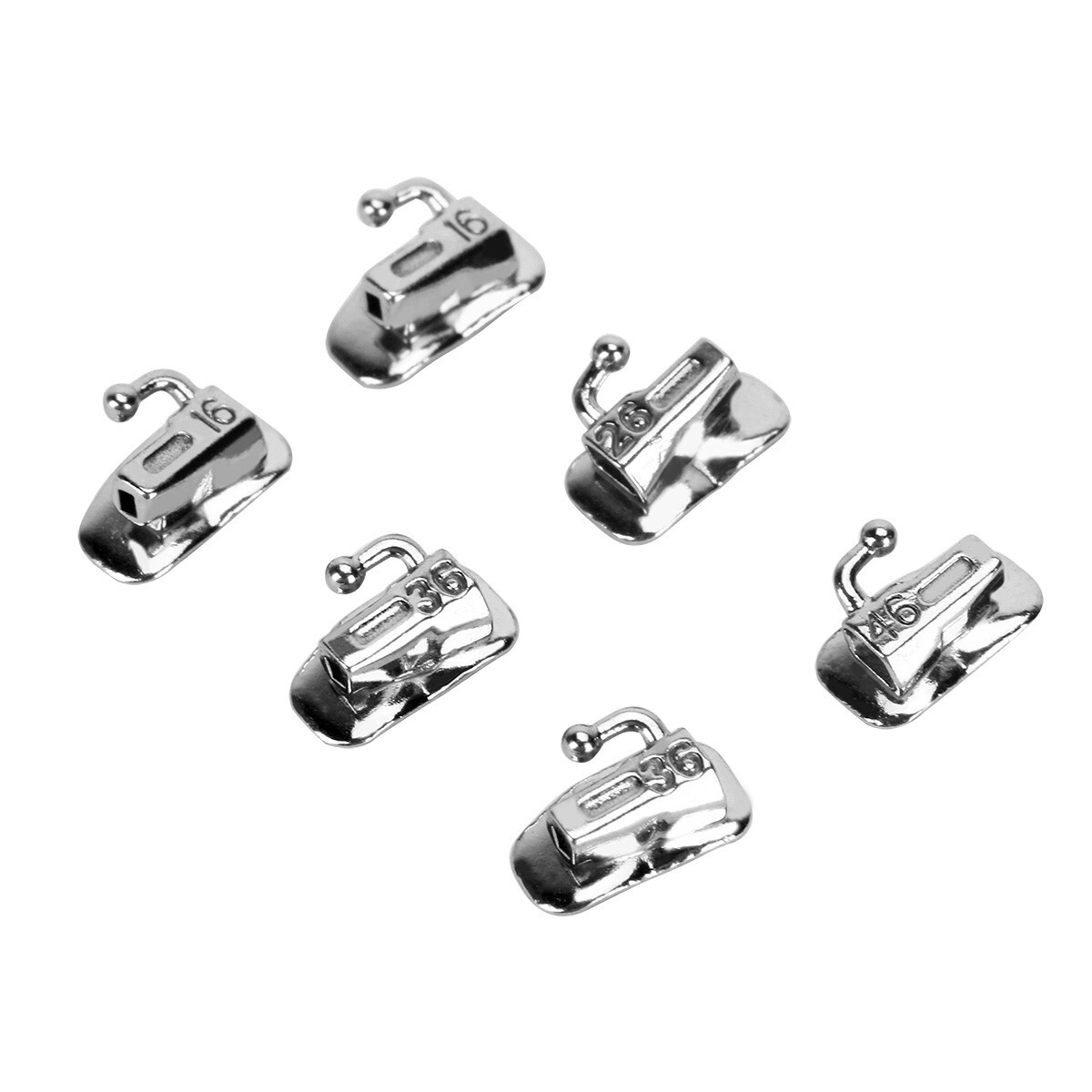 Dental Ortodoncia Tubos bucales de MBT 022 2do Molar Bondable Non-Convertible