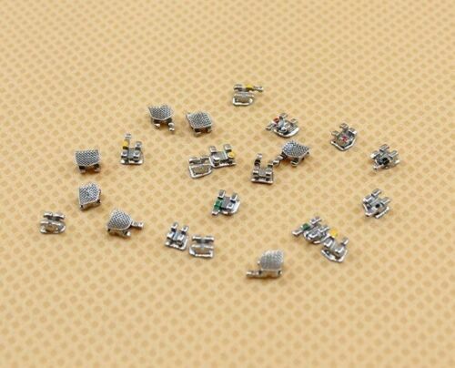 1000pcs Dental Orthodontic Brackets Metal Braces standard MBT 022 345 hooks U/L
