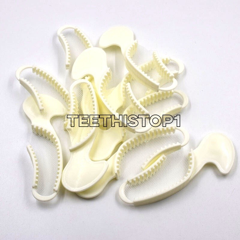 50 Pcs/Bag Dental Disposable Triple Impression Bite Registration Trays F/A/P/Q/S