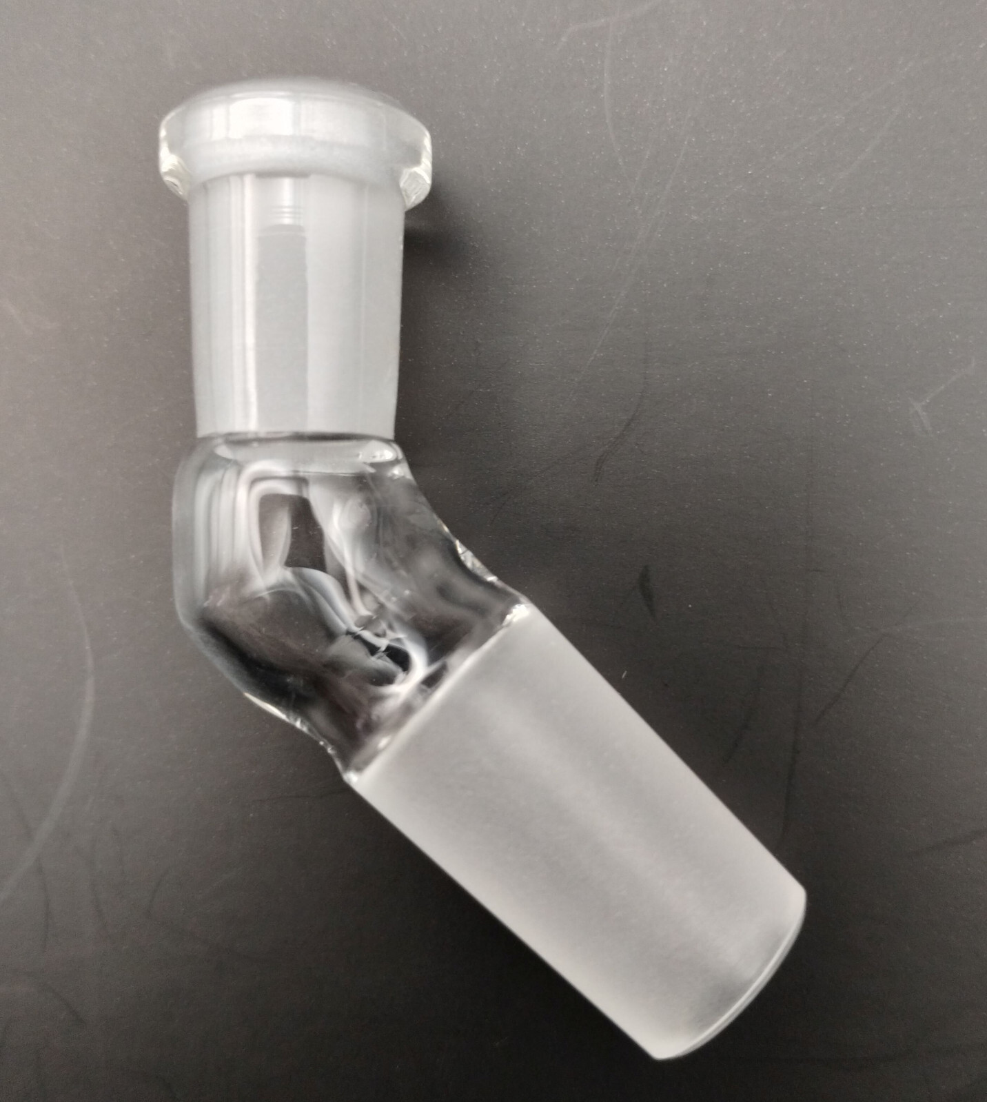 10mm – 14mm 45 Degree Angle Glass Ground Joint Attachment Adapter GonG Elbow