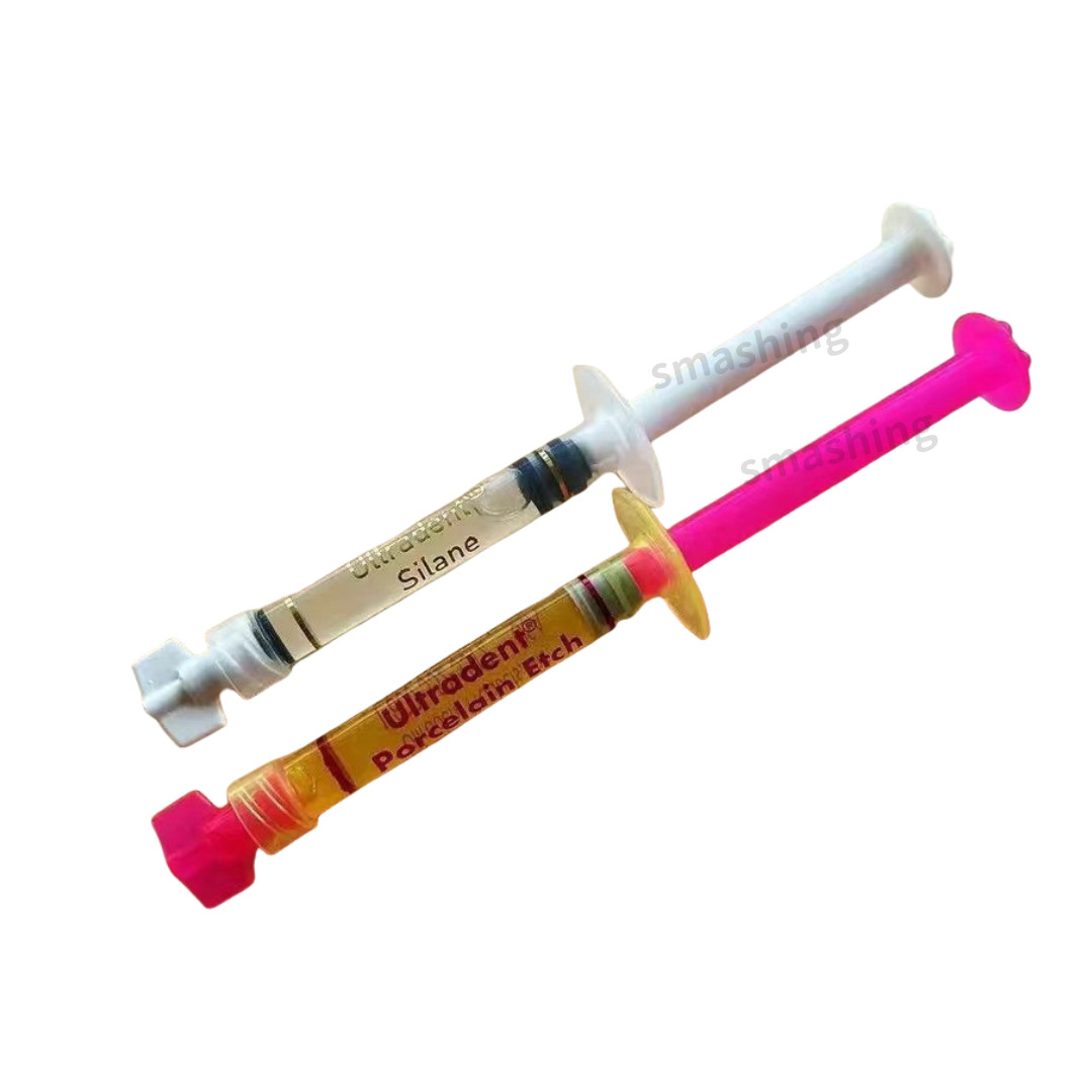 Ultradent Porcelain Etch 9% Hydrofluoric Acid Silane Dental Bond Veneer Crowns