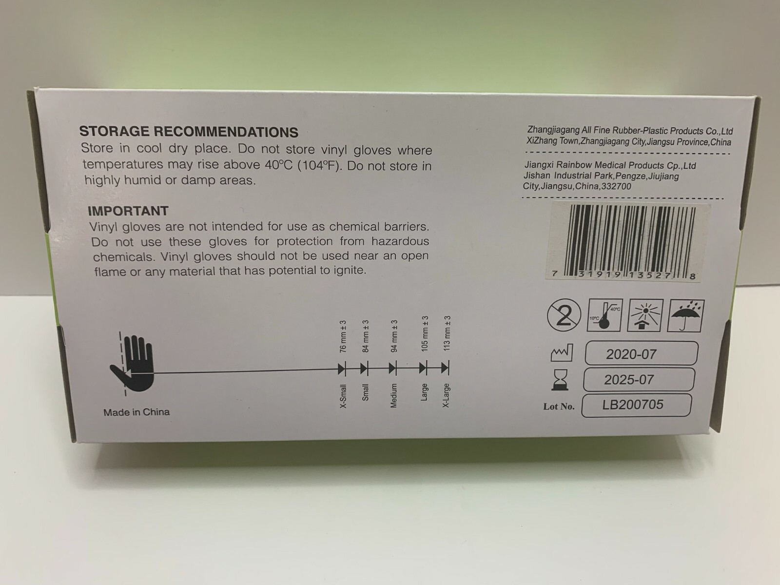 Large Vinyl Gloves Latex Free Rubber, Disposable, Clear, 100-Count, Powder Free