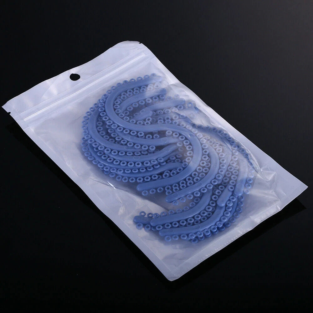 1000 Pcs/Pack Dental Rubber Force Orthodontic Separator Blue Ties Elastic Band