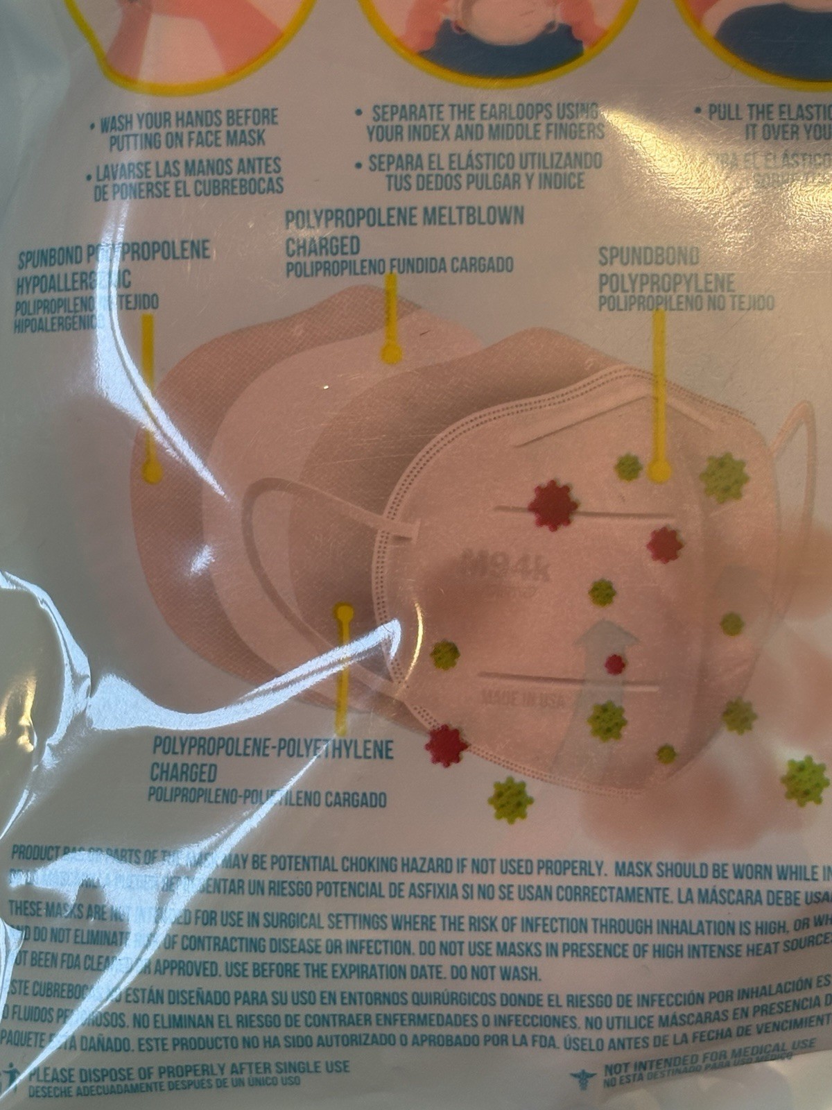 Lot Of 2 – Lutema M94k 4-Layer Kids Masks – Size XS New Sealed 10 Pack