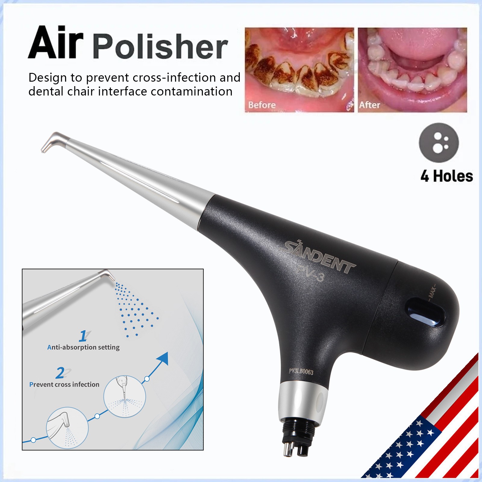 Dental Electric Micro Motor Polishing Handpiece Fit Marathon 35K RPM Handle Lab
