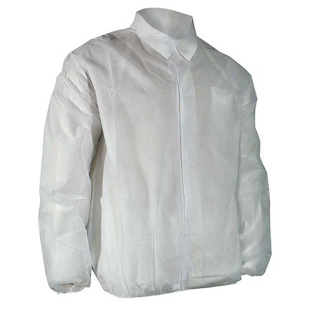 Cellucap 6512Ewhlxxxx Disposable Lab Coat, Polypropylene, Hook-And-Loop