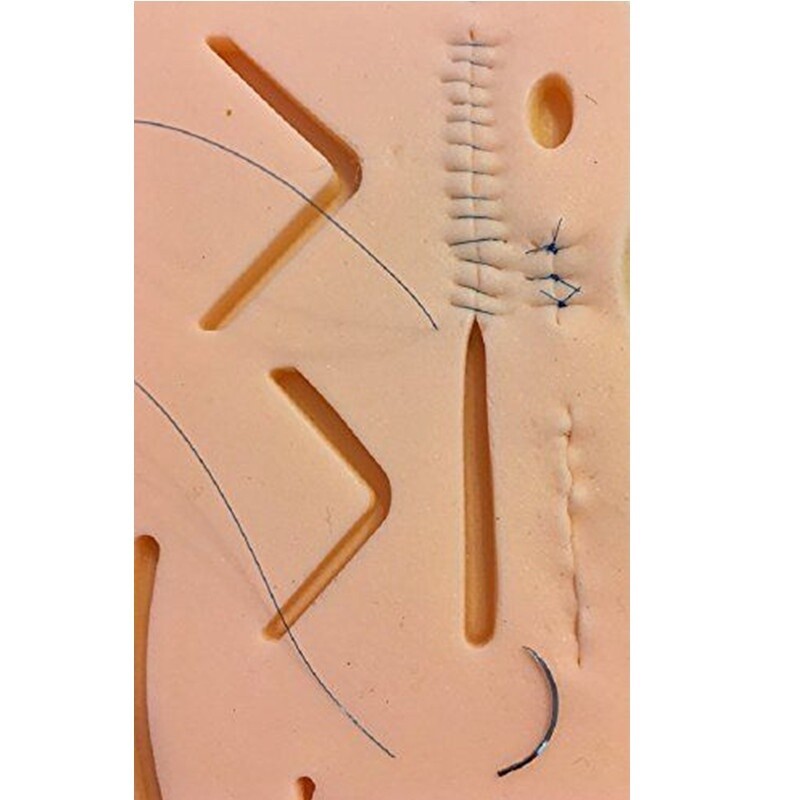 19 Pieces Practice Suture Kit with Pad for Medical Veterinary Student Training
