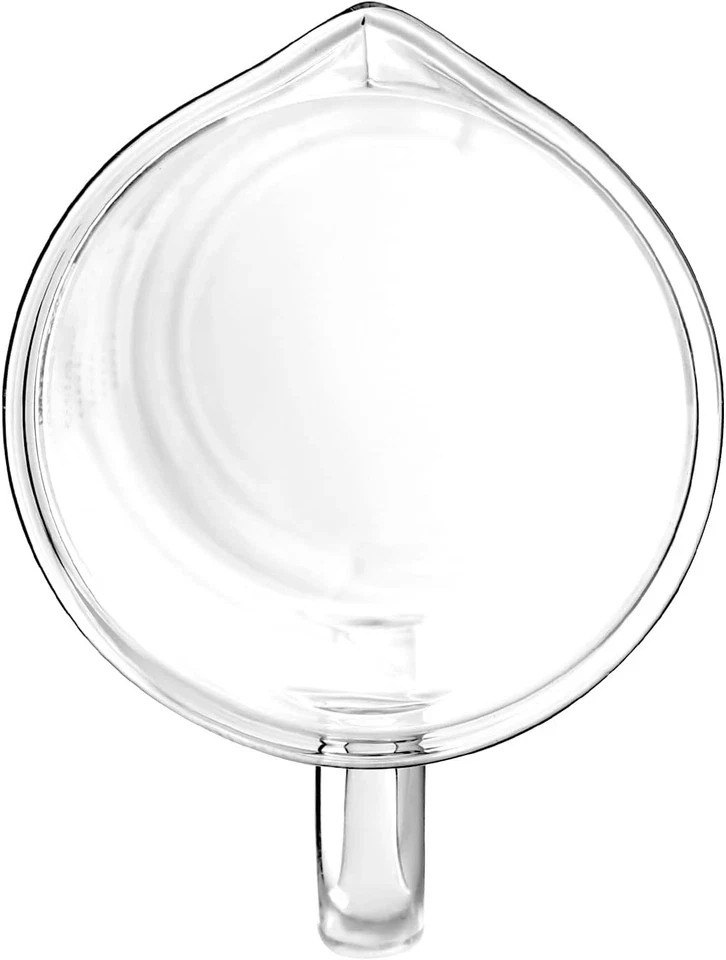 2 Pack 500ml Glass Beaker Mug with Handle Measuring Cup Lab Borosilicate Use Set