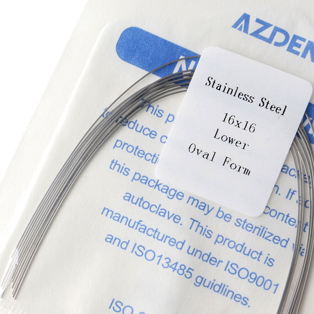 AZDENT Dental Orthodontic Rectangular Stainles Steel Arch Wire Ovoid/Nature Form