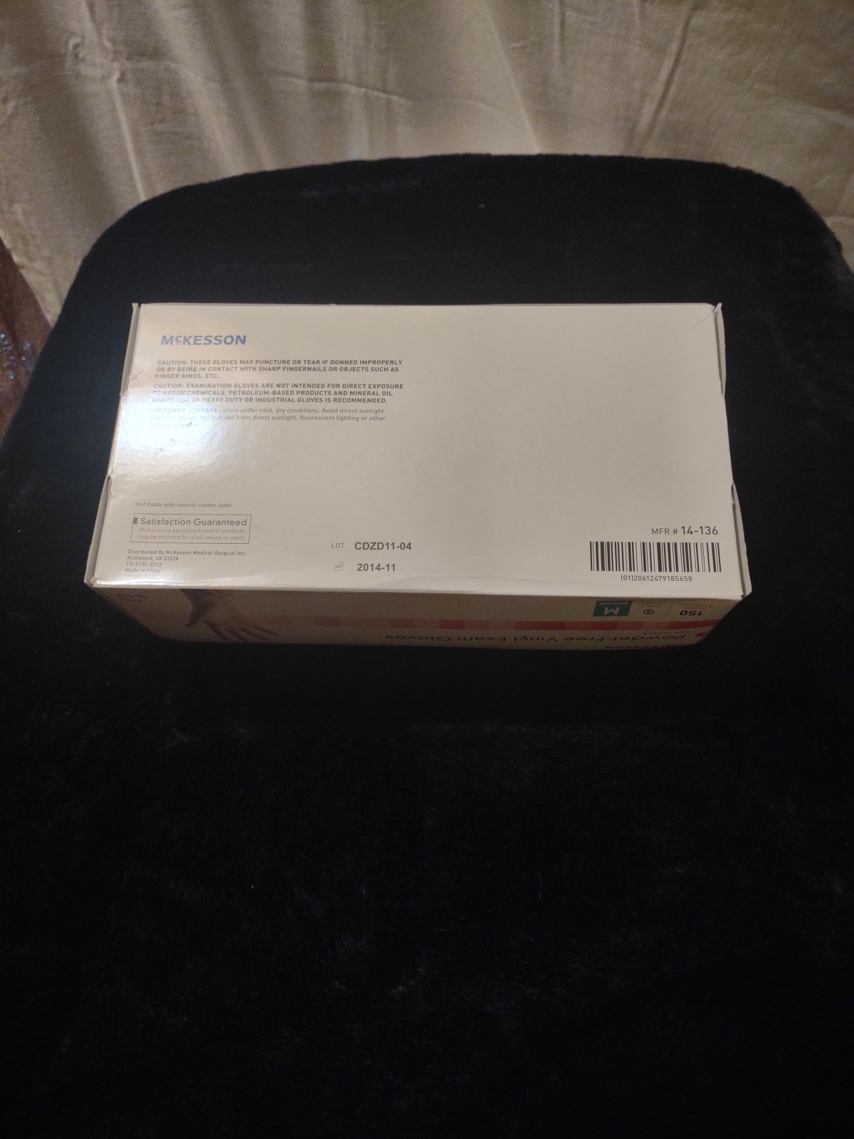 New McKesson Powder-Free Vinyl Exam Gloves | Medium | 150 Count (14-136)