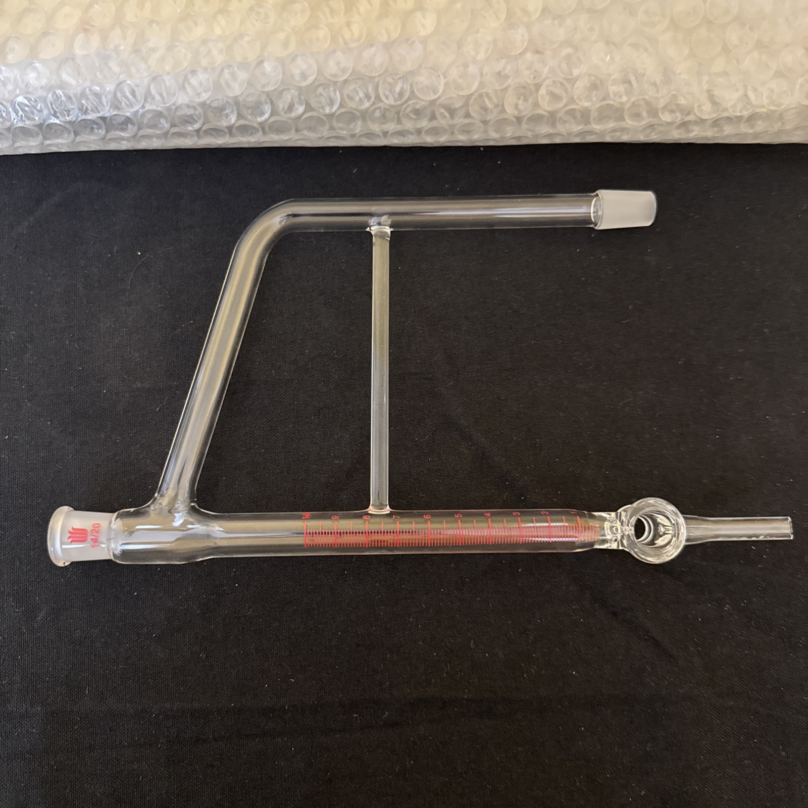 Synthware Glass Distillation Receiver, Dean Stark, 2, PTFE, 190 X 65, 14/20