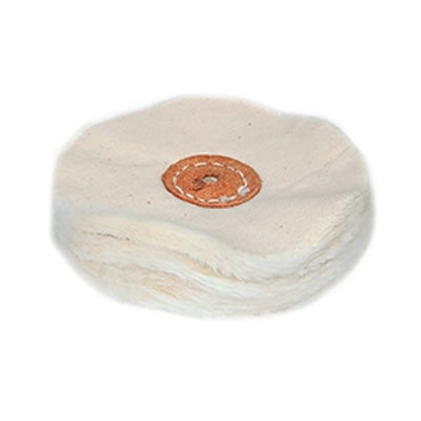 TCS Leather Center Loose Muslin Rag Buff, 4″ x 40 ply, 1/Pk #4207-01