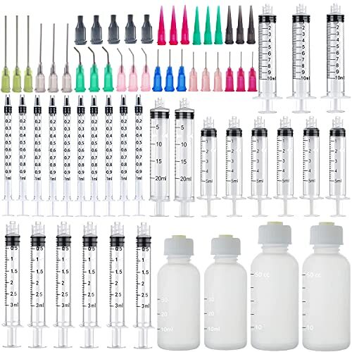 1ml, 3ml, 5ml, 10ml,20ml Dispenser and 30ml+50ml Glue Bottle.14ga,16ga 22ga,25ga
