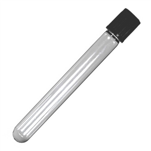 12x75mm Glass Test Tubes with Screw Cap (Pack of 10)
