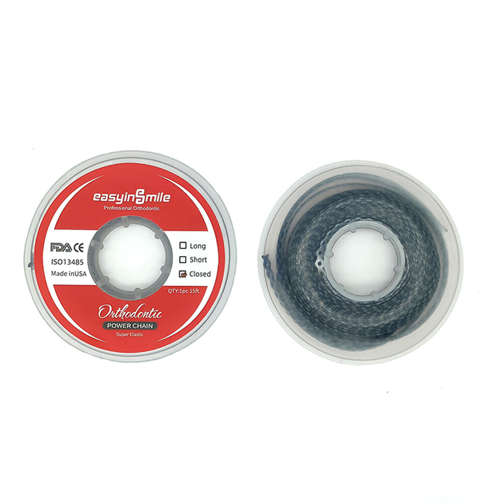 15ft Dental Elastic Power Chains Braces Orthodontics Ligature Ultra Rubber Bands