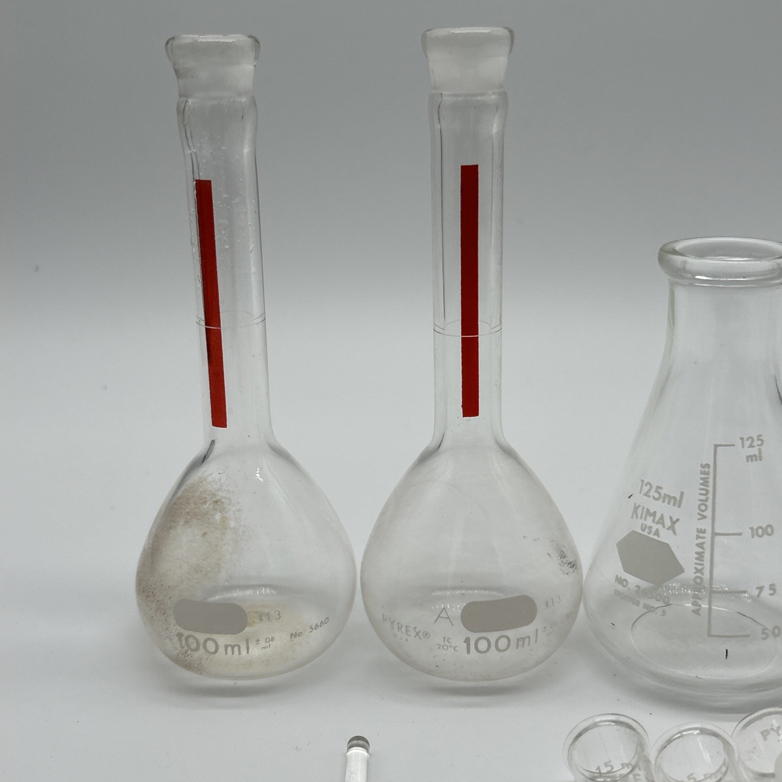 VINTAGE Pyrex USA Glass Laboratory Supplies – Lot of 20 Pieces