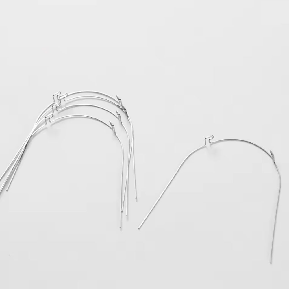 5Pcs New Dental Orthodontic Wrap Around Retainer Hawley Stainless Steel T Loop