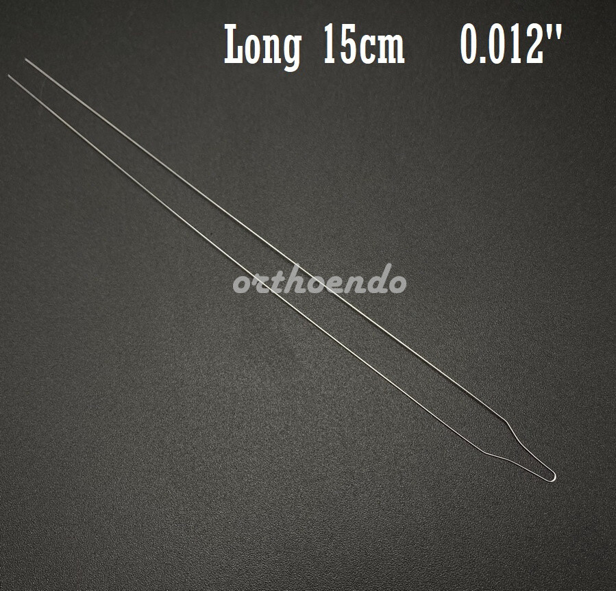 Orthodontic Preformed Wire Dental Bracket Archwires Metal Ligature Tie Long 15cm