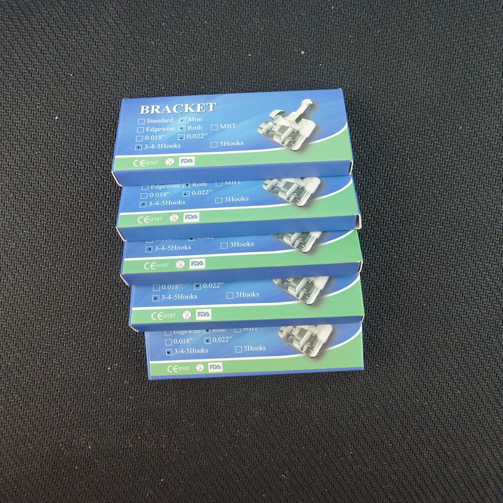 30pack Dental Orthodontic MINI Metal Bracket Braces MBT/ROTH 022 3Hooks/345Hooks