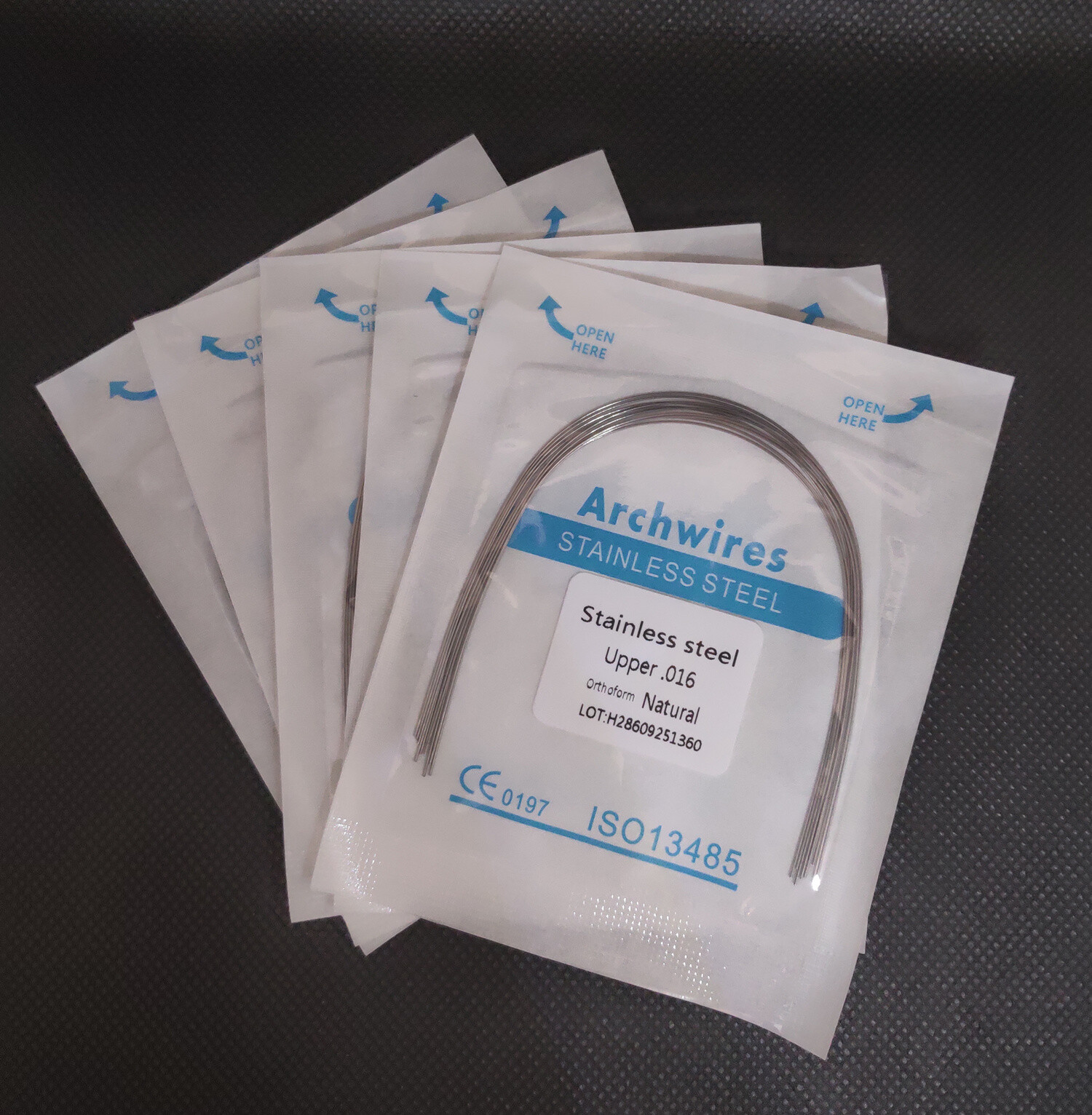 Dental Orthodontic Stainless Steel Wire Round/Rectangular Arch Wires Natural