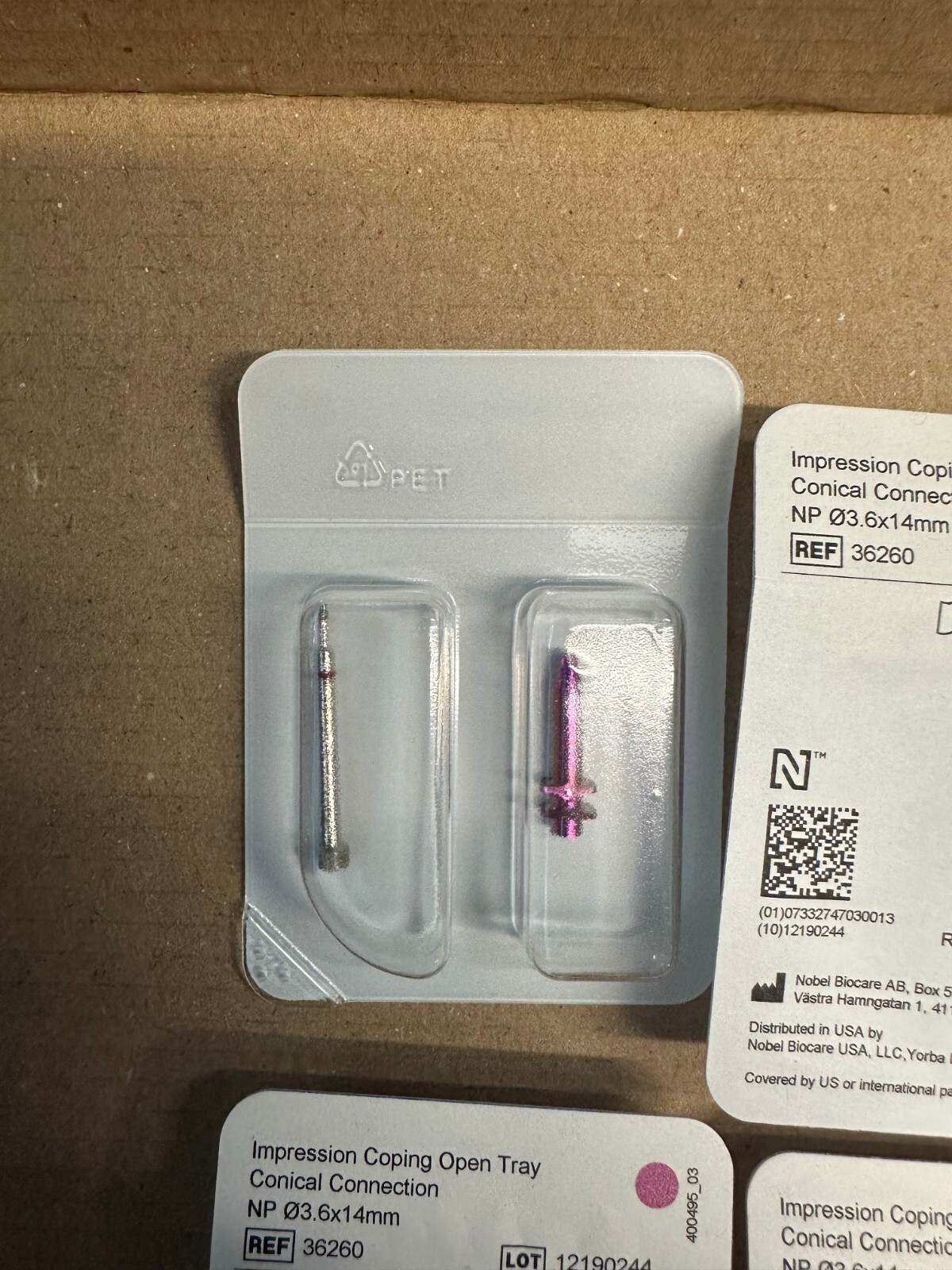 Nobel Biocare NP Trilobe Open Tray Impression Coping (REF 36260)