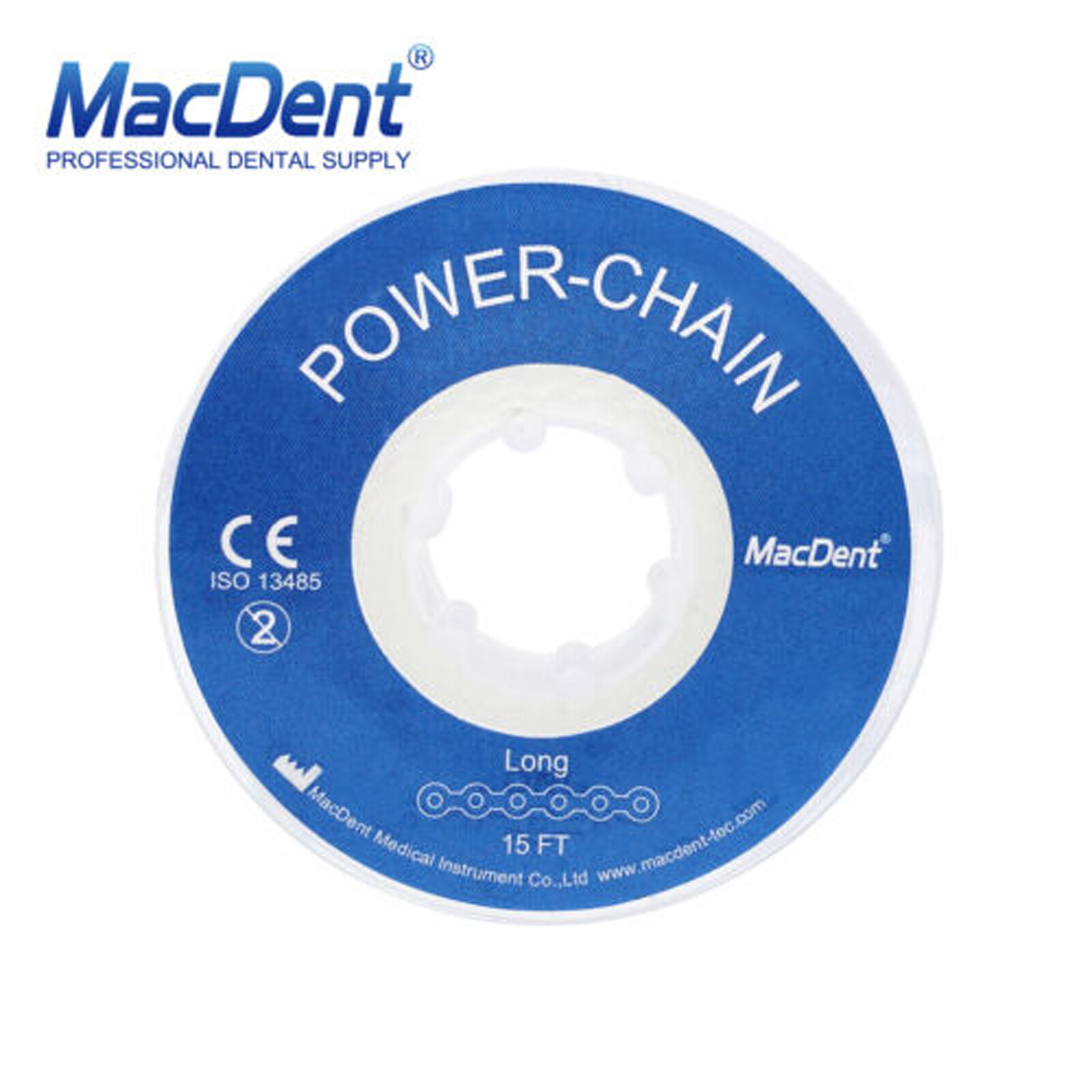 Dental Ortho Elastic Power Chain Rubber Bands Long/Short/Continuous 44 Colors