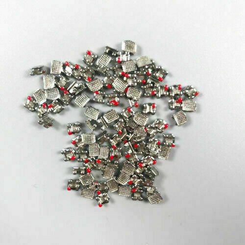 1000pcs Dental Orthodontic Brackets Metal Braces standard MBT 022 345 hooks U/L