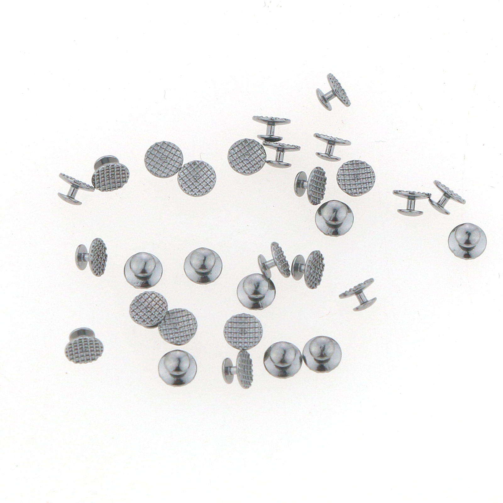 100Pcs Metal Lingual Buttons Bondable for Dental Orthodontic Round Mesh Base