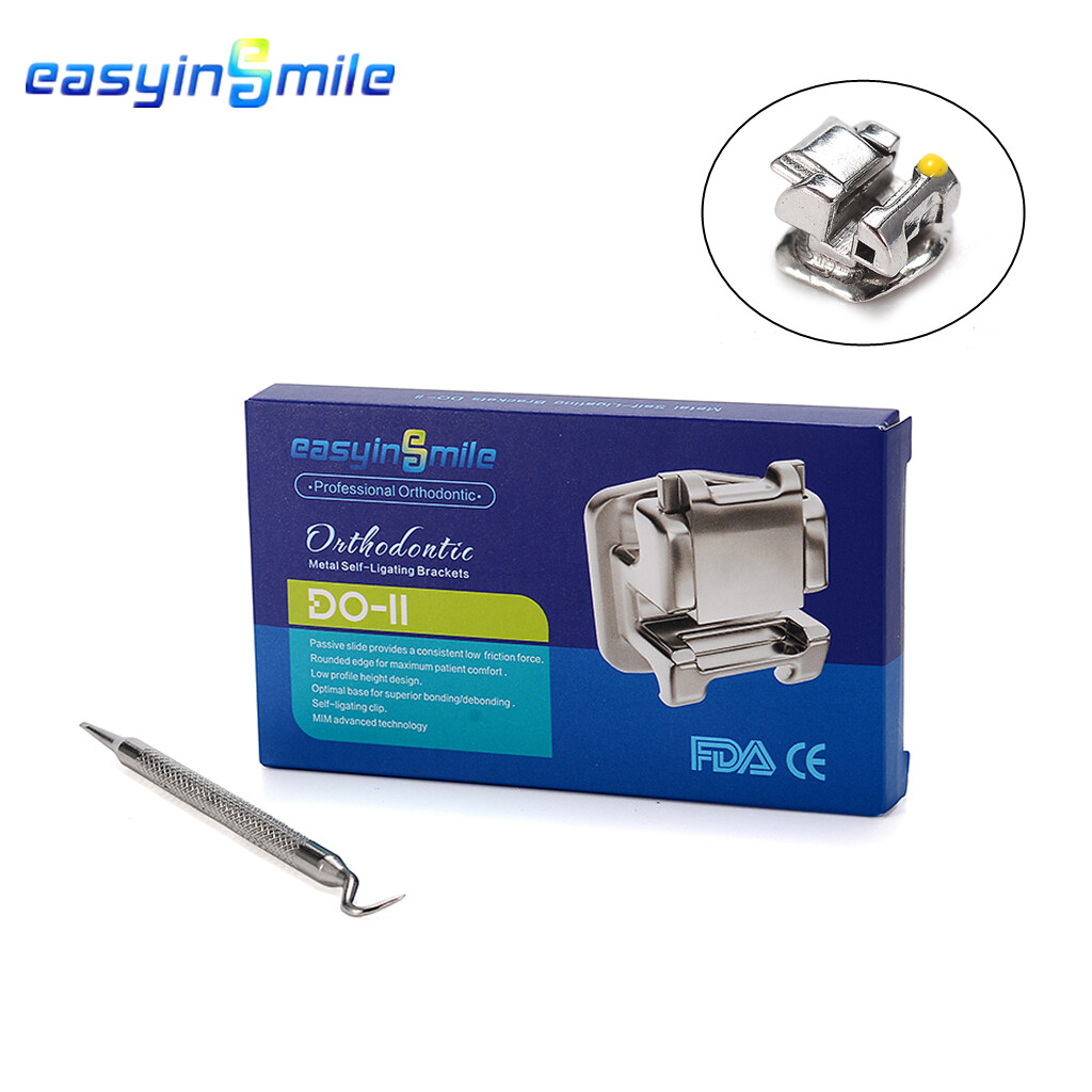 Orthodontic Spherical Bracket Self-ligating Brackets Dental Metal Brace ROTH/MBT