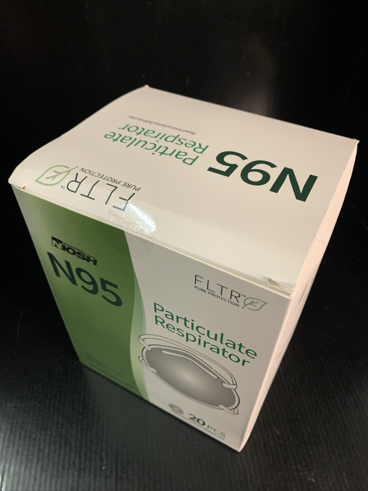 N95 NIOSH Particulate Respirator 20pcs White FLTR Model FT-N010 *See Description