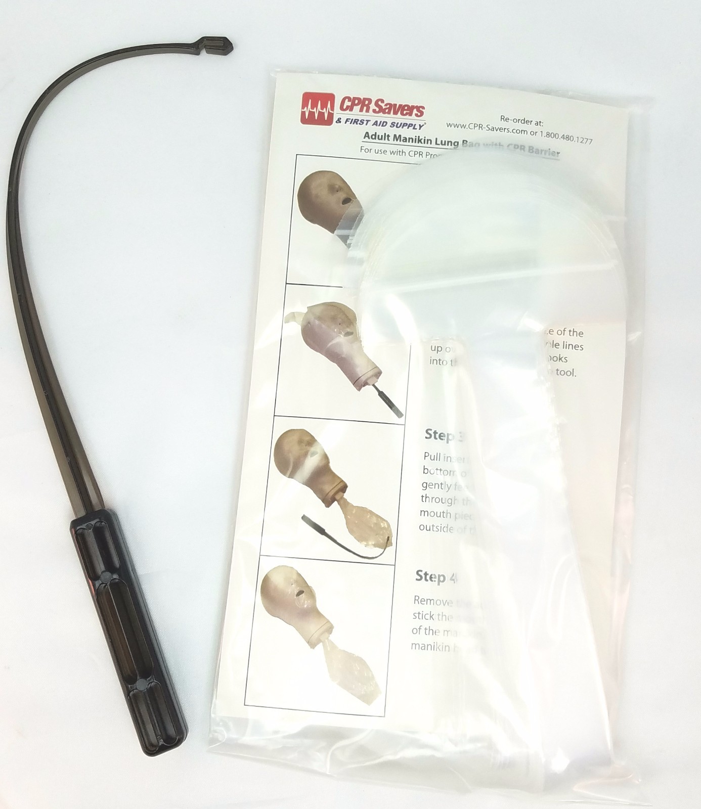 10 Pack CPR Prompt Adult Child Face Shield Lung Bags CPR Savers Brand (No Tool)
